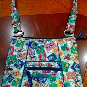 Vera Bradley Cuban postage stamp print crossbody